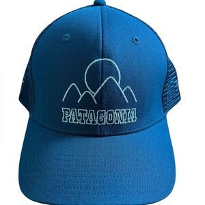 NWOT Patagonia Baseball Cap/Hat Adjustable ~ Blue & White